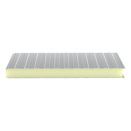 Sandwichpaneel Wand – PUR Schaum (mit sichtbarer Verschraubung)