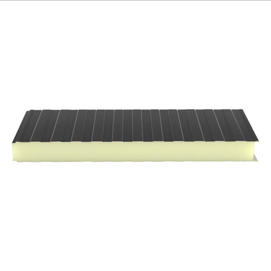 Sandwichpaneel Wand – PUR Schaum (mit sichtbarer Verschraubung)