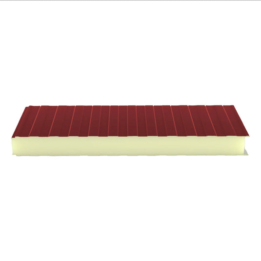 Sandwichpaneel Wand – PUR Schaum (mit sichtbarer Verschraubung)