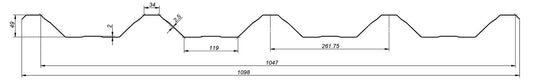 Trapezblech T50 0,63 mm - Dach